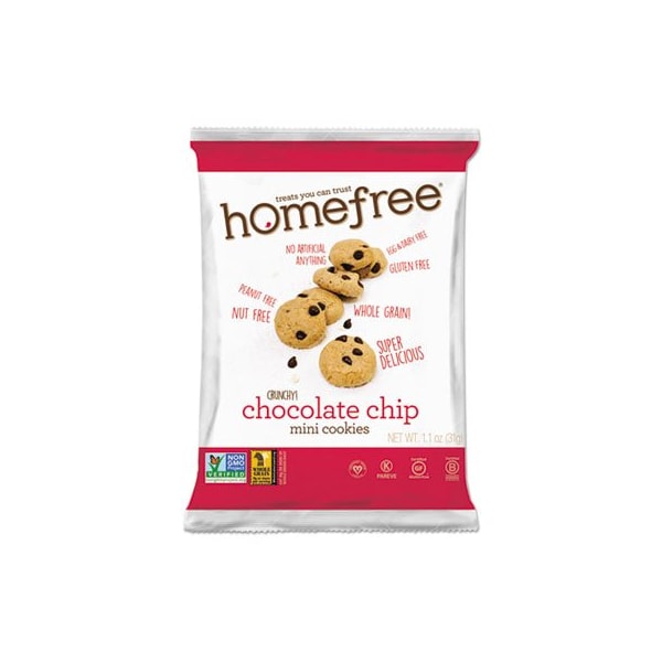 Homefree Gluten Free Chocolate Chip Mini Cookies, 1.1 Oz Pack, 30PK 01873 - main
